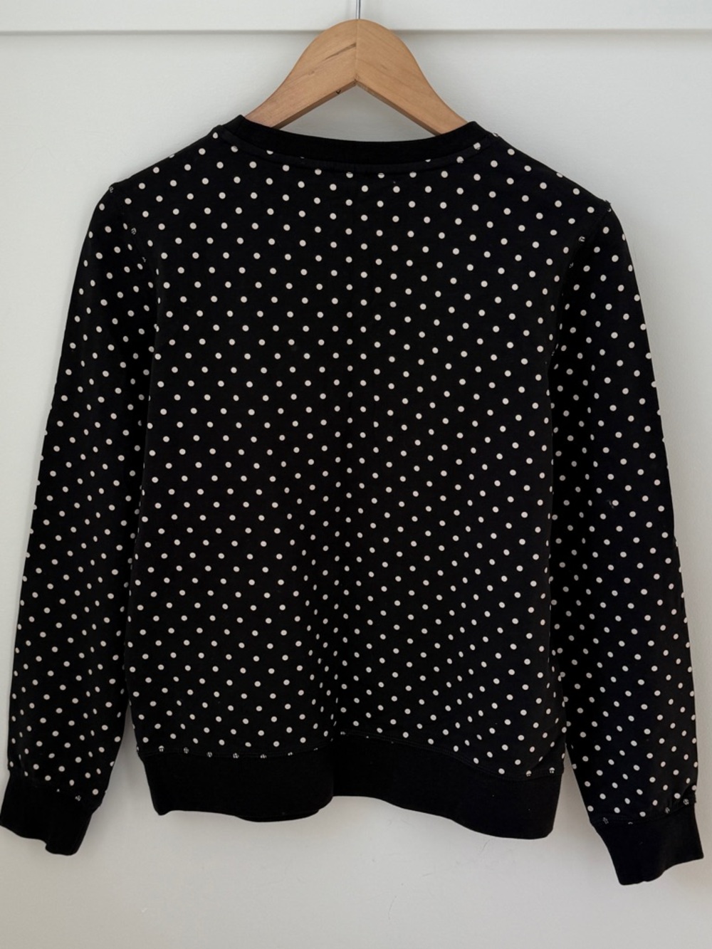 PAUL FRANK Black and White Polka Dot Crewneck with Julius the Monkey Y2K - Picture 3 of 3